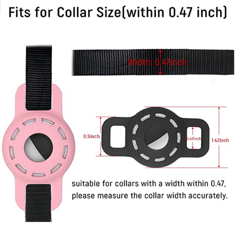 Image of Apple AirTag Cat Collar Case Tracker (Also Suitable For Dogs)