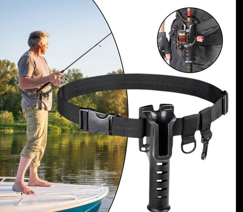 Image of Adjustable Belt Fishing Rod Holder