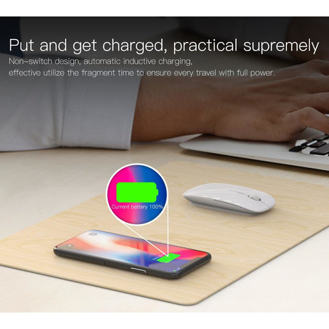 Image of Wireless Mouse Pad Phone Charger