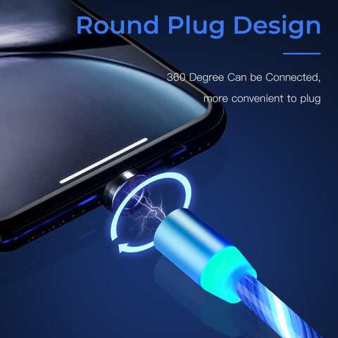 Image of LED 3 in 1 Magnetic Charging USB Cable