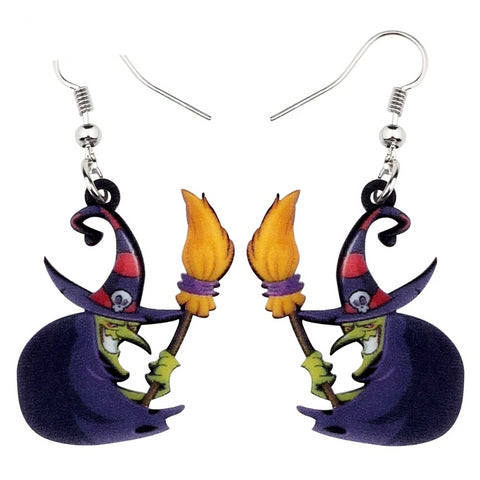 Image of FREE OFFER Halloween Anime Evil Witch Earrings