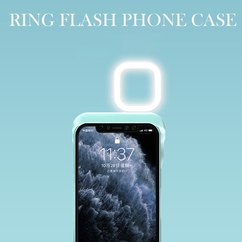 Image of iPhone Selfie Ring LED Flash Light Case