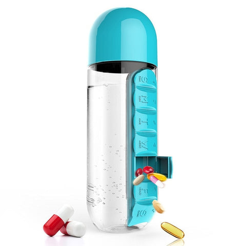 Image of Daily Pill Organizer Water Bottle