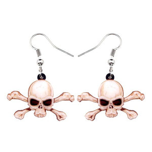 FREE OFFER Halloween Pirate Skull Skeleton Earrings