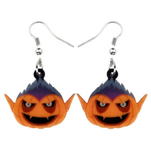FREE OFFER Halloween Pumpkin Devil Earrings