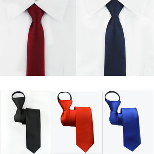 Pre-tied Necktie With Zipper