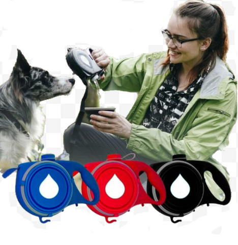 Image of The 5 in 1 Dog Leash (Water Bottle/Waste Bag Storage/Bowl)