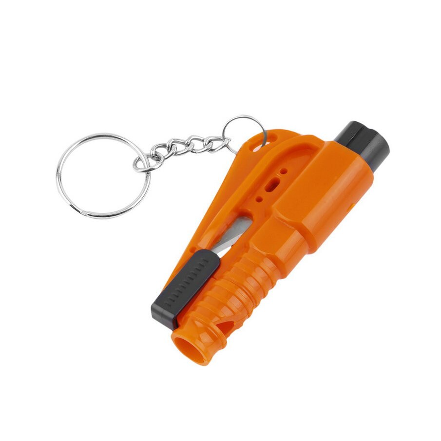 2-in-1 Life Saving Hammer Escape Key-Chain (Breaks Glass & Cuts Seat Belt)