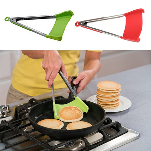 Image of Clever 2 in 1 Grip & Flip Tongs!