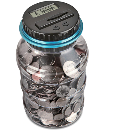 Image of Digital Counting Money Jar