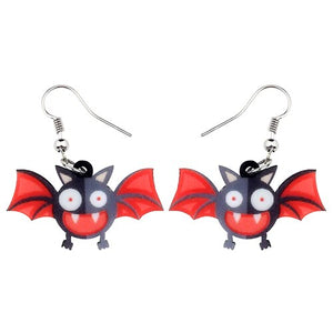 FREE OFFER Crazy Bat Halloween Earrings