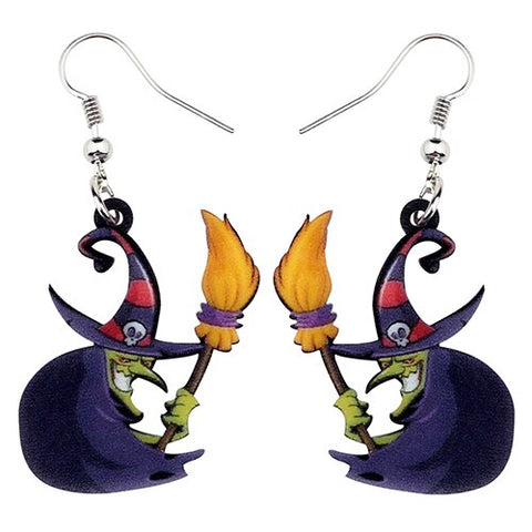 Image of FREE OFFER Halloween Anime Evil Witch Earrings
