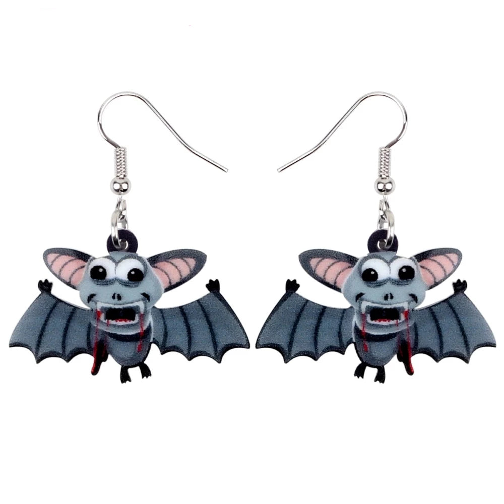 FREE OFFER Halloween Anime Blood Bat Earrings