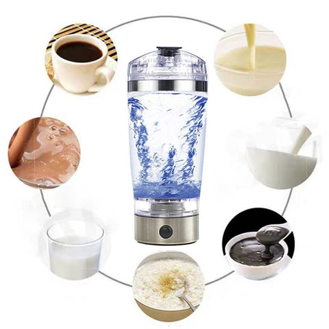 Image of Electric Self Mixing Protein Powder Bottle