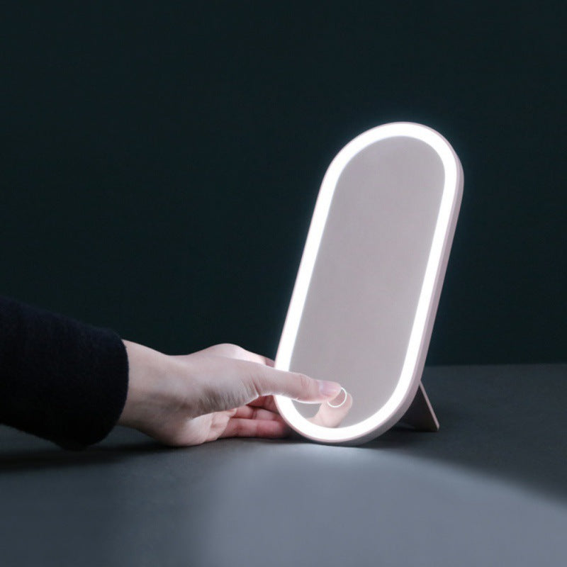 Portable Travel Makeup Case With Detachable LED Light Mirror