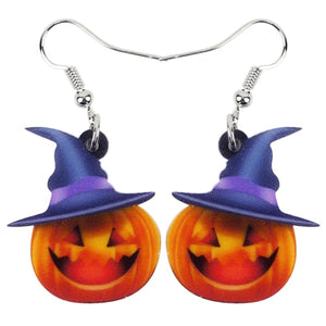 FREE OFFER Cartoon Happy Pumpkin Halloween Earrings
