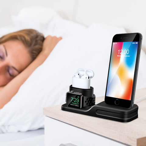 Image of 3 In 1 Apple Charging Docking Station