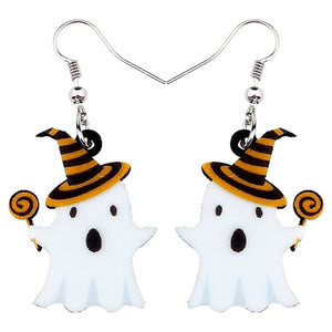 FREE OFFER Lollipop Ghost Halloween Earrings