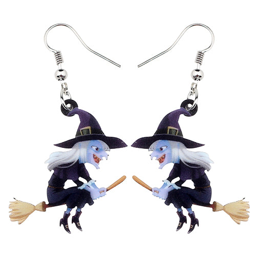 FREE OFFER Broomstick Witch Halloween Earrings