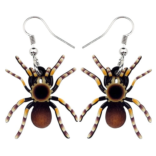 FREE OFFER Acrylic Halloween Floral Spider Earrings