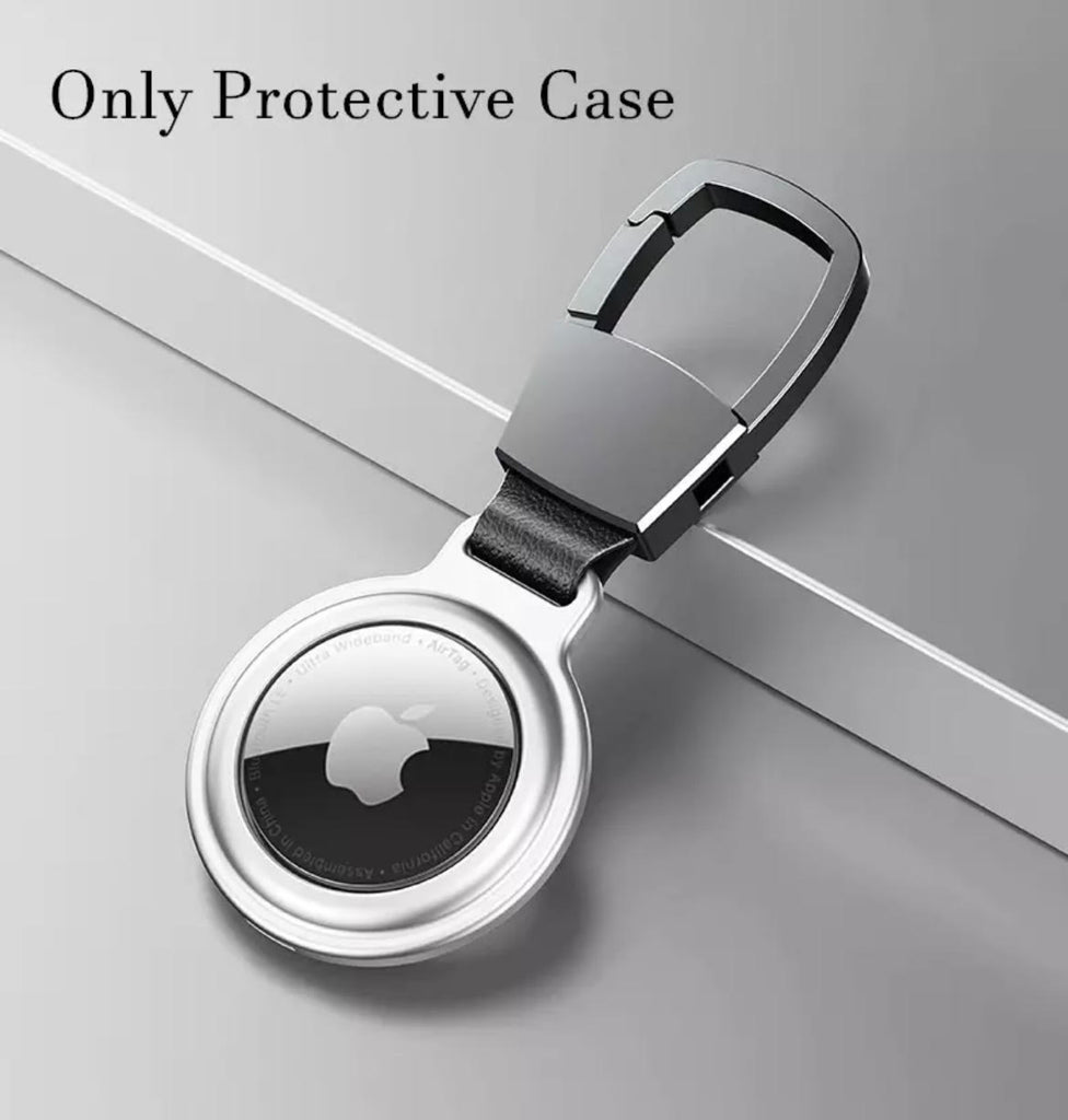 Magnetic Metal Protective AirTag Key-Chain Case