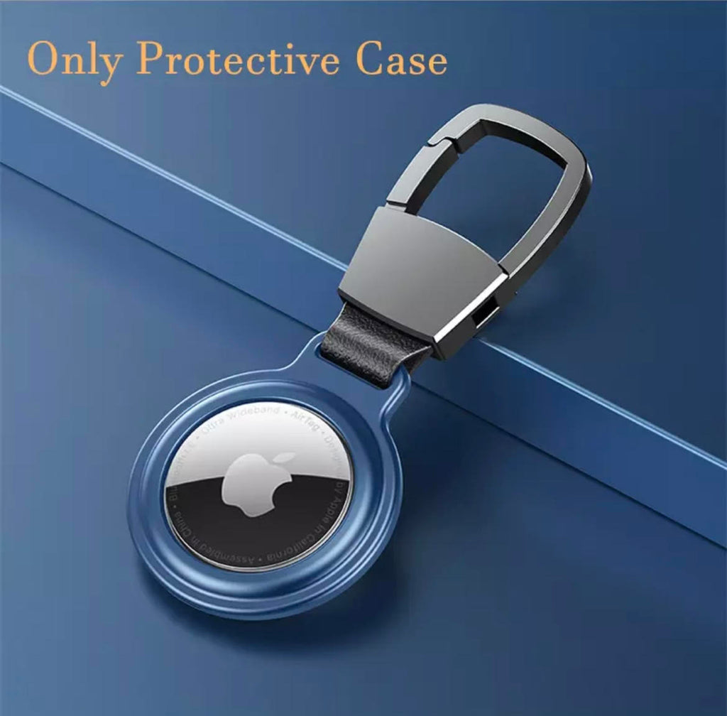 Magnetic Metal Protective AirTag Key-Chain Case